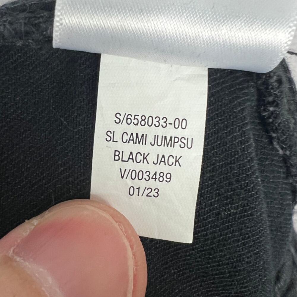 Old Navy Womens M Minimalist Staple Y2K Whimsigoth Smocked Wide Leg Jumpsuit - Picture 9 of 13